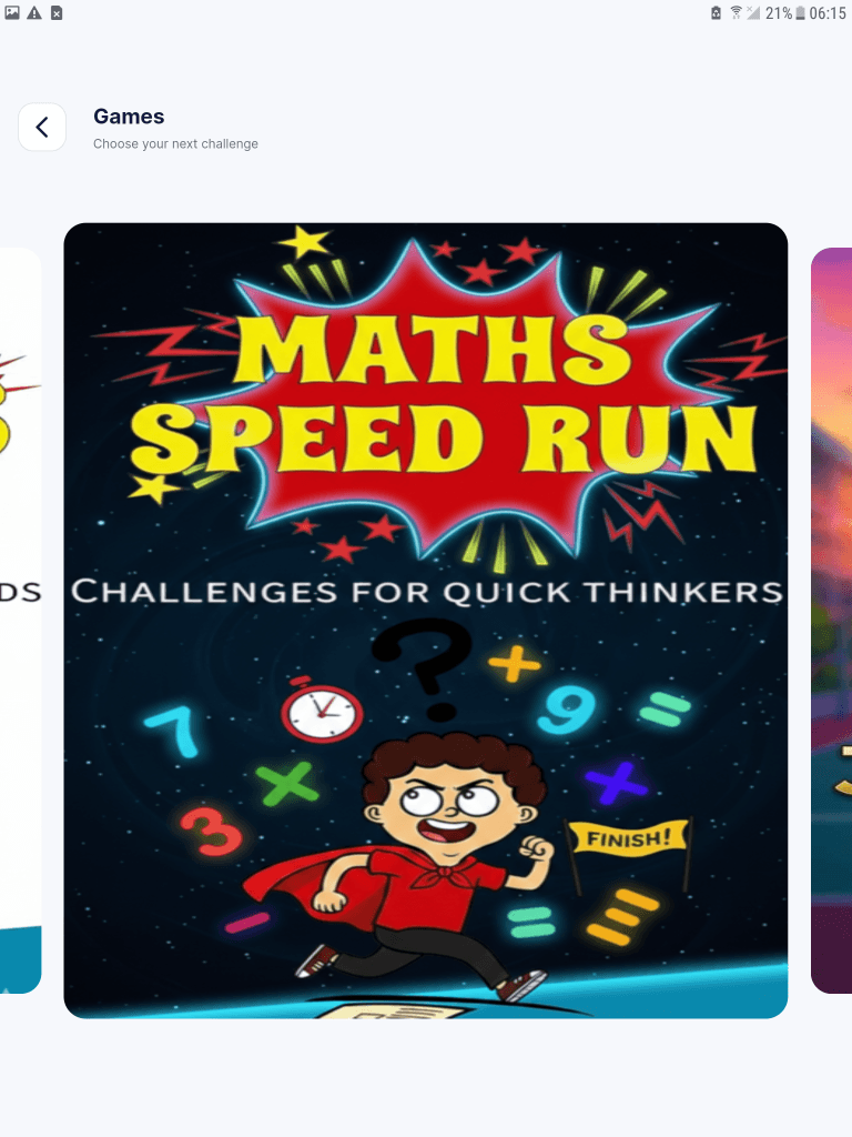 Eduvora maths practice game